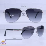 عینک آفتابی گوچی مردانه نیم فریم خلبانی GG 1240/2 - Image 2