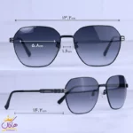 عینک آفتابی مردانه گوچی فریم فلزی مشکی GG 1355/4 - Image 2