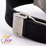 ساعت هابلوت مردانه بند رابر قاب نقره ای تک موتوره 136 - Image 4