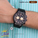 ساعت هابلوت مردانه بند رابر تمام مشکی اندکس رزگلد 888/1 - Image 2