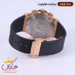 ساعت هابلوت مردانه بند رابر کرنوگراف صفحه سفید قاب رزگلد 888/100 - Image 5