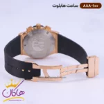ساعت هابلوت مردانه بند رابر کرنوگراف صفحه سفید قاب رزگلد 888/100 - Image 3