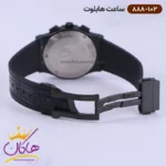 ساعت هابلوت مردانه بند چرمی مشکی صفحه مشکی کرنوگراف 888/102 - Image 3