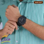 ساعت هابلوت مردانه بند چرمی مشکی صفحه مشکی کرنوگراف 888/102 - Image 4
