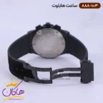 ساعت هابلوت مردانه بند رابر مشکی صفحه مشکی کرنوگراف 888/103 - Image 3