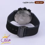 ساعت هابلوت زنانه بند رابر کرنوگراف تمام مشکی 888/104 - Image 5