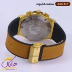 ساعت هابلوت مردانه بند رابر کرنوگراف اسکلتون قاب طلایی 888/106 - Image 5