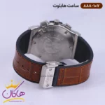 ساعت هابلوت مردانه بند چرم‌ قهوه ای صفحه سفید کرنوگراف 888/107 - Image 5