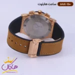 ساعت هابلوت مردانه بند رابر قهوه ای صفحه مشکی کرنوگراف 888/110 - Image 5