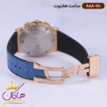 ساعت هابلوت مردانه بند چرم آبی قاب رزگلد کرنوگراف 888/111 - Image 3