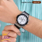 ساعت هابلوت مردانه بند رابر مشکی صفحه سفید کرنوگراف 888/112 - Image 2