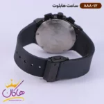 ساعت هابلوت زنانه بند رابر مشکی کرنوگراف اندکس رزگلد 888/12 - Image 5