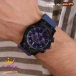 ساعت هابلوت مردانه کرنوگراف بند رابر صفحه سورمه ای 888/37 - Image 2