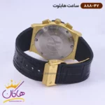 ساعت هابلوت کرنوگراف مردانه بند رابر مشکی طلایی 888/47 - Image 5