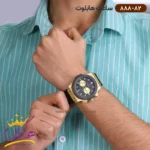 ساعت هابلوت کرنوگراف مشکی طلایی مردانه | کد 888/82 Hublot - Image 4