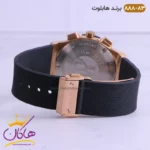 ساعت هابلوت مردانه کرنوگراف رزگلد مشکی صفحه اسکلتون 888/83 - Image 3
