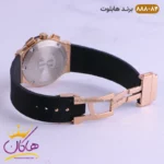 ساعت زنانه کرنوگراف هابلوت رزگلد مشکی صفحه اسکلتون 888/84 - Image 3