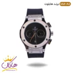 ساعت زنانه هابلوت بند رابر نقره ای مشکی 888/88