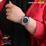 ساعت زنانه هابلوت بند رابر نقره ای مشکی 888/88 - Image 4