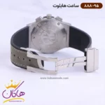 ساعت هابلوت مردانه بند رابر خاکستری کرنوگراف قاب نقره ای 888/95 - Image 3