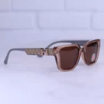 عینک آفتابی هرمس فریم مستطیل قهوه ای پلاریزه P 364/4 - Image 4