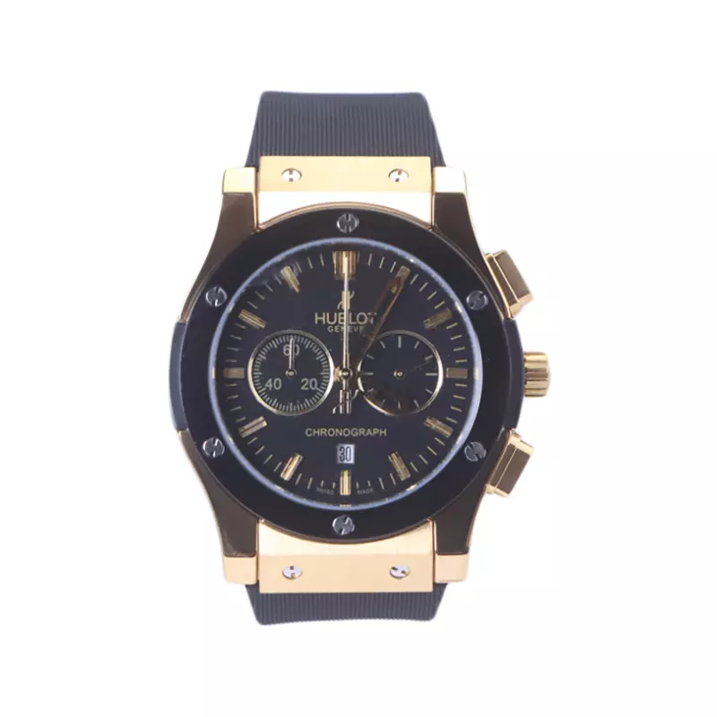 Hublot-Watch-Code-G-888.1751.webp ساعت مچی هابلوت مردانه بند رابر مشکی کرنوگراف G 888/175 - Image 1