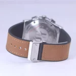 ساعت مچی هابلوت مردانه بند جیر قاب نقره ای کرنوگراف G 888/179 - Image 3