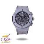 ساعت هابلوت کرنوگراف نقره‌ ای صفحه اسکلتون 888/6