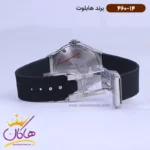 ساعت هابلوت زنانه بند رابر مشکی قاب نگین دار 460/14 - Image 3