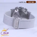 ساعت عقربه ای هابلوت مردانه بند رابر طوسی کرنوگراف 888/158 - Image 2