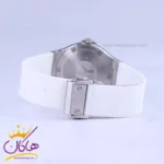 ساعت هابلوت زنانه بند رابر سفید قاب نگین دار L 460/6 - Image 2