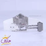 ساعت هابلوت زنانه بند رابر سفید قاب نگین دار L 460/6 - Image 3