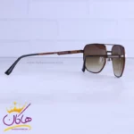 عینک آفتابی هوگو باس مردانه خلبانی قهوه ای HB1076/5 - Image 4
