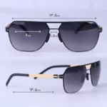 عینک آفتابی آیس برلین مردانه فریم مستطیل مشکی boris n/1 - Image 2