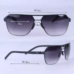 عینک آفتابی آیس برلین مردانه فریم مستطیل مشکی boris n/3 - Image 2