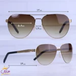 عینک آفتابی مردانه آیس برلین فریم طلایی SLIM/1 - Image 2