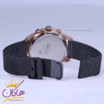 ساعت جی جی پولو مردانه فلزی بند حصیری مشکی 4064/4 - Image 2