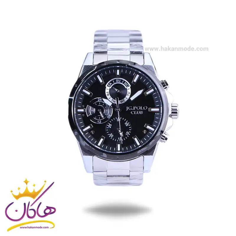 JG.POLO-CLUB-watch-code-JPC.1145D11.webp ساعت جی جی پولو مردانه فلزی صفحه مشکی JPC.1145D1 - Image 1