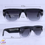 عینک آفتابی ژاک ماری مردانه فریم مشکی JMMTC8D/1 - Image 2