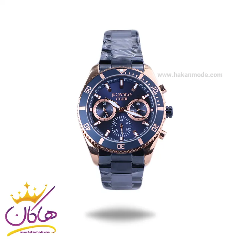 Jg.polo-club-watch-code-JPG-SO2629D.51.webp ساعت مچی جی جی پولو مردانه فلزی سرمه ای JPC.S02629D/5 - Image 1