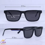 عینک آفتابی لاگوست مردانه فریم مستطیل مشکی L 997S/1 - Image 2
