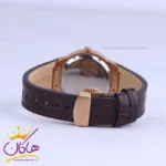 ساعت زنانه لاکسمی بند چرمی قهوه ای قاب رزگلد 8126/5 - Image 3
