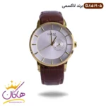 ساعت مردانه لاکسمی بند چرم قهوه ای کد 5-8519 G