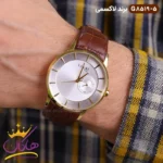 ساعت مردانه لاکسمی بند چرم قهوه ای کد 5-8519 G - Image 2