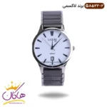 ساعت ست لاکسمی بند سرامیکی نقره ای مشکی کد 8522 - Image 6