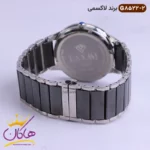 ساعت ست لاکسمی بند سرامیکی نقره ای مشکی کد 8522 - Image 5