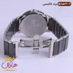 ساعت ست لاکسمی بند سرامیکی نقره ای مشکی کد 8522 - Image 4