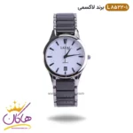 ساعت ست لاکسمی بند سرامیکی نقره ای مشکی کد 8522 - Image 11
