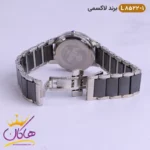ساعت ست لاکسمی بند سرامیکی نقره ای مشکی کد 8522 - Image 9