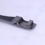 کمربند ریلی چرم طبیعی مردانه مشکی سگک Cestrjar - Image 2